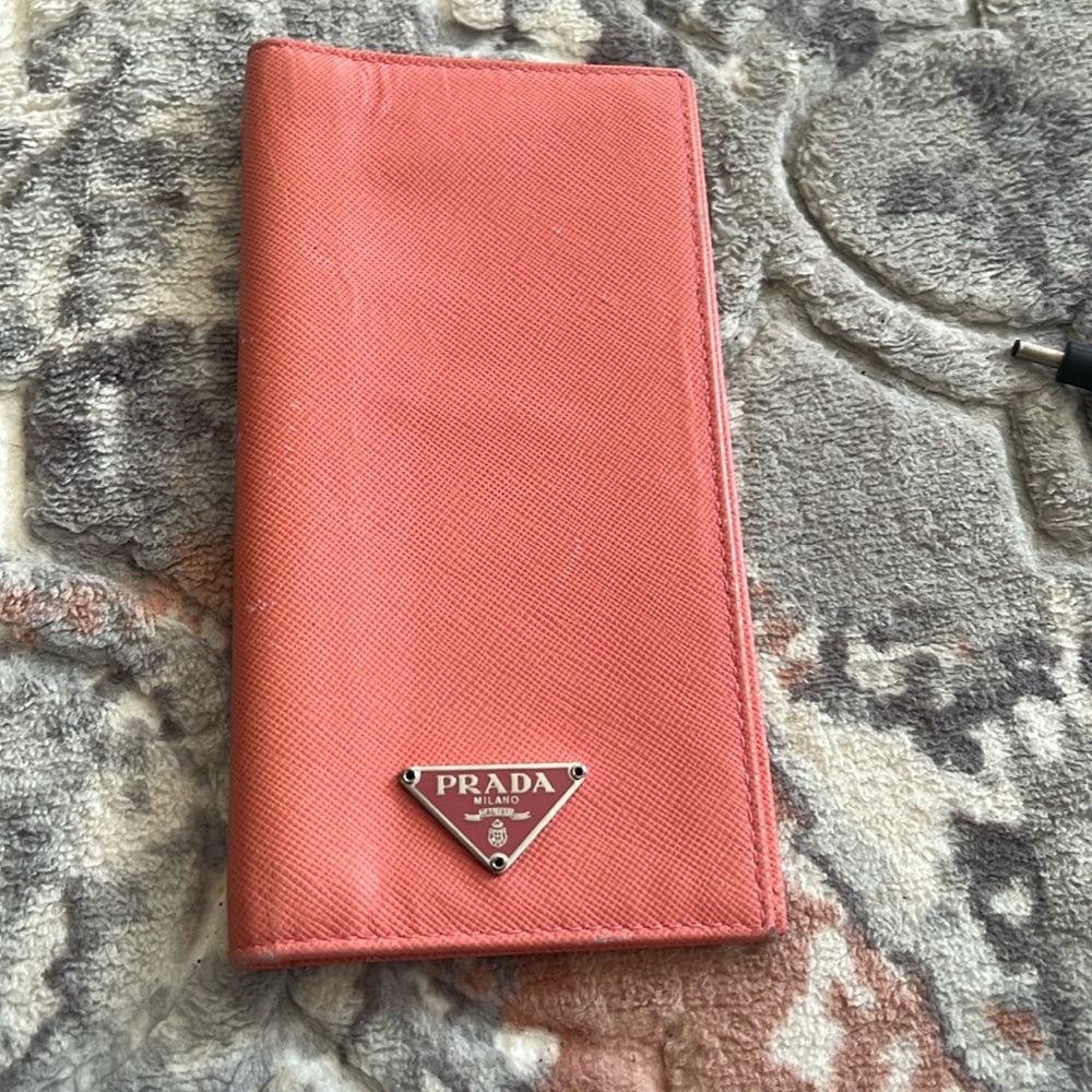 Prada Checkbook wallet